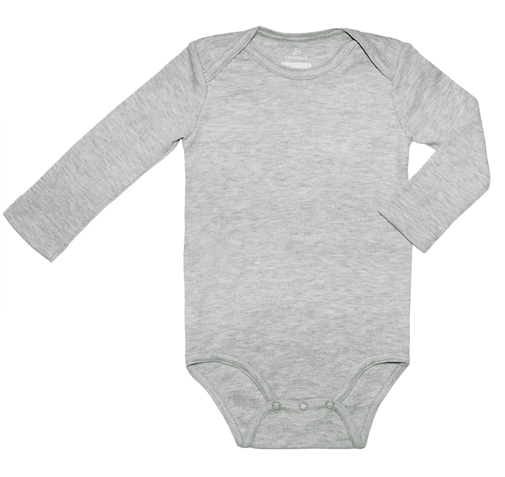 

Боди с длинным рукавом ( Серый) LOLOCLO, Боди с длинным рукавом (9-12м Серый) LOLOCLO