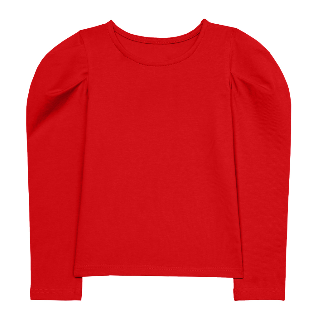 

Блузка с объемным рукавом ( Красный) LOLOCLO, Блузка с объемным рукавом (4-5 Красный) LOLOCLO