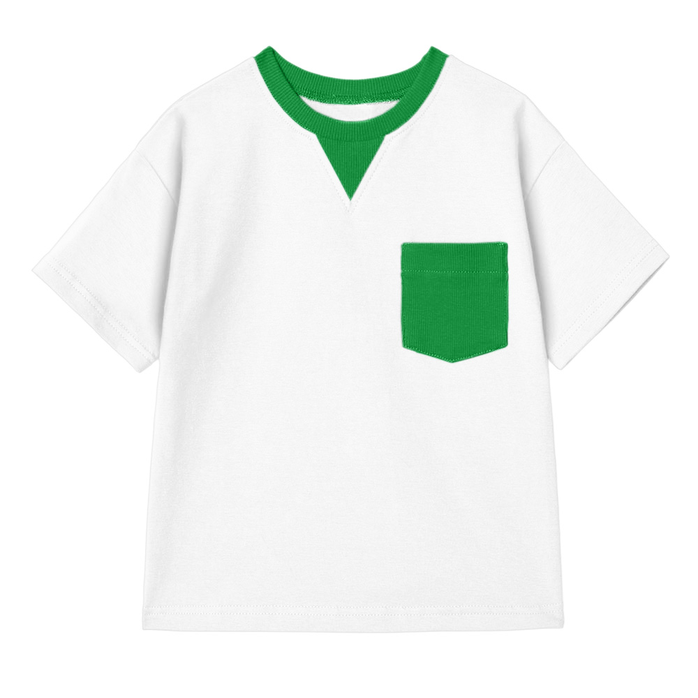 Футболка Color Bloсk с карманом (Футболка Color Bloсk с карманом (4-5 Белый)) LOLOCLO