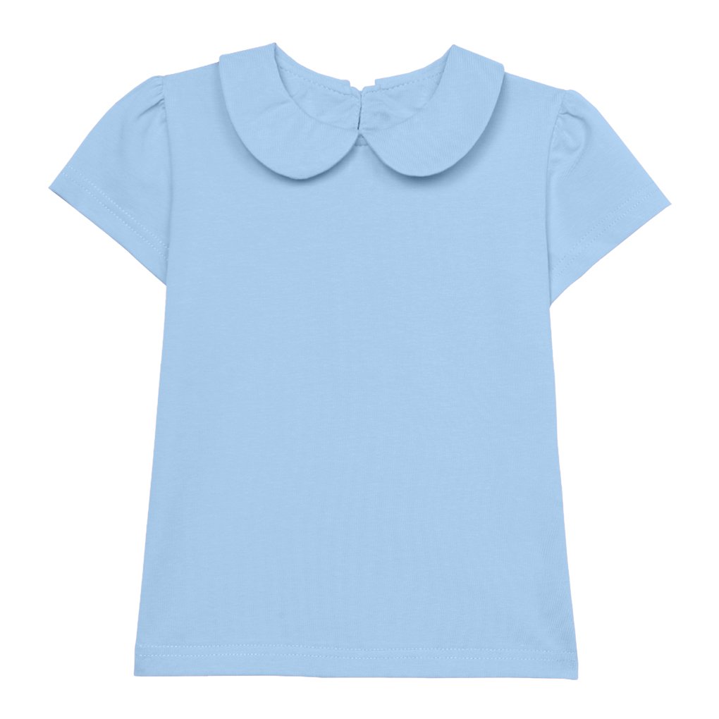 Блузка с коротким рукавом (2-3 Голубой)