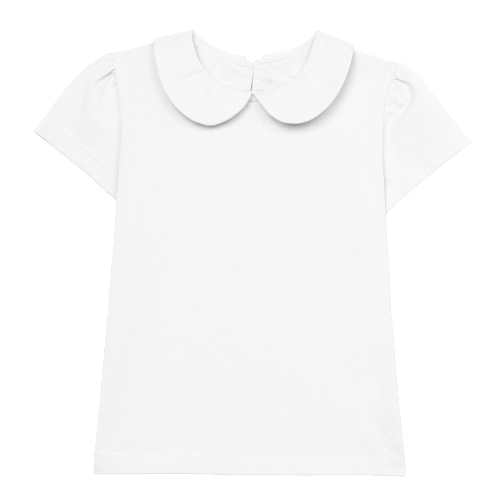 Блузка с коротким рукавом (10-11 Белый)