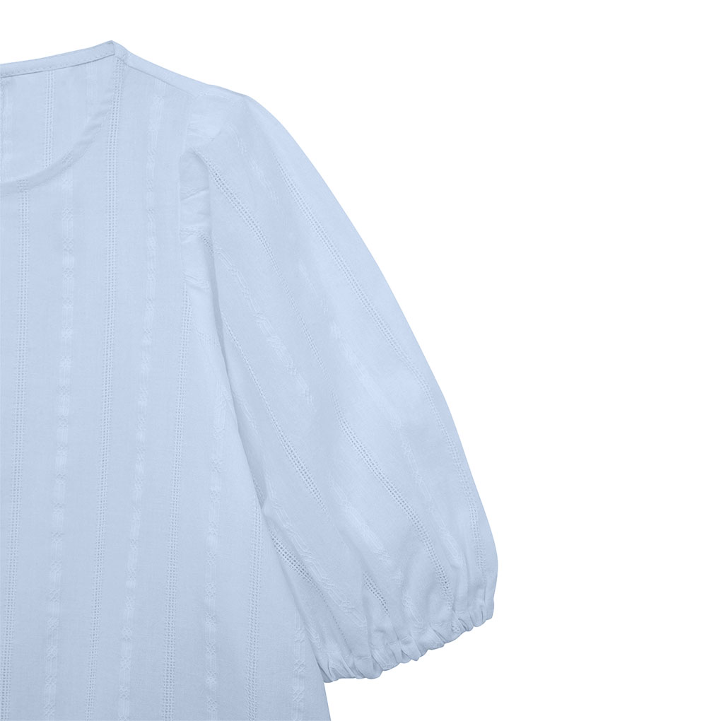 Блузка хлопковая с объёмным рукавом для подростков фото 4